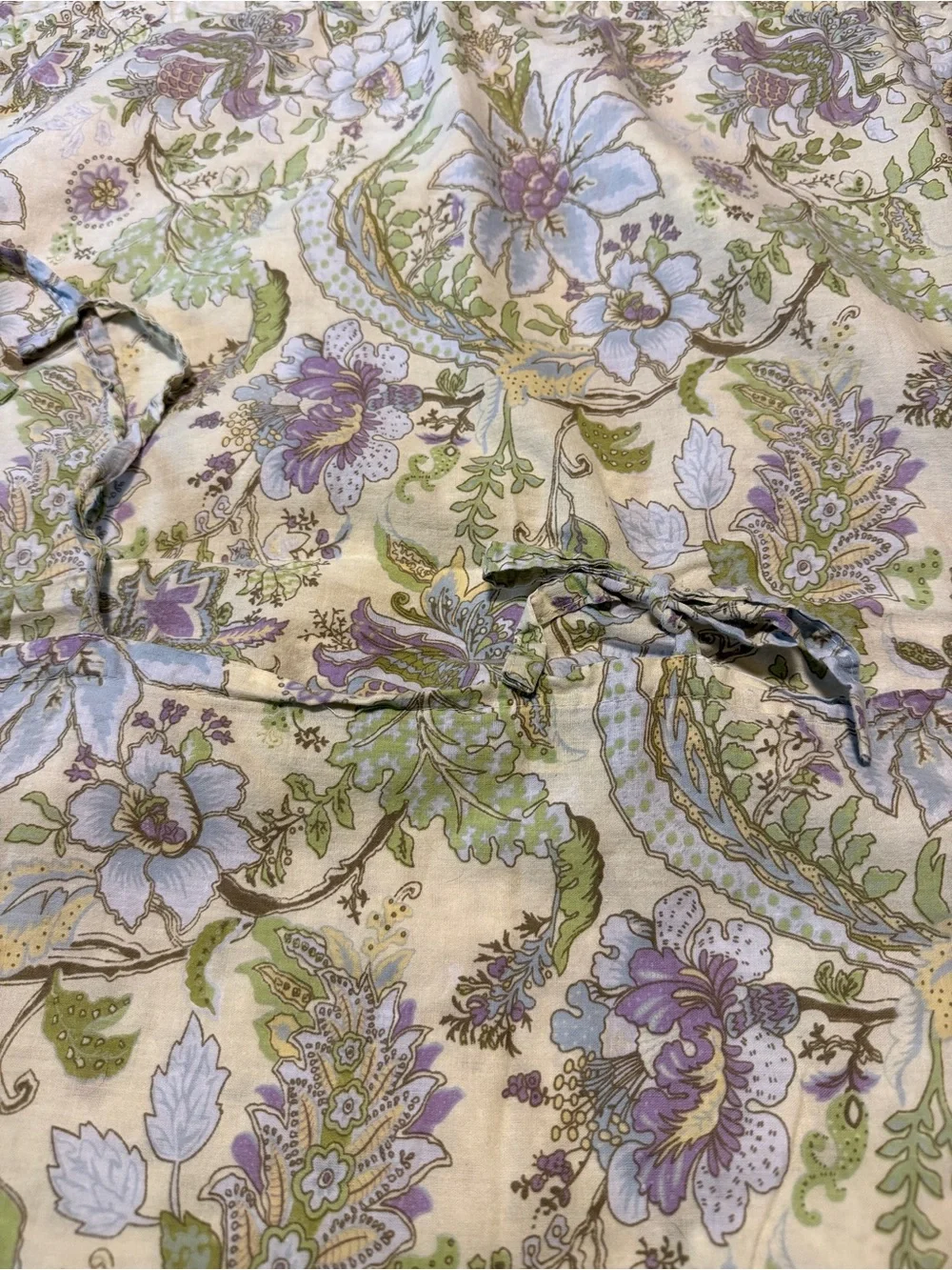 Vintage Cottagecore Floral Quilted Pillow Shams Set of 2 Standard